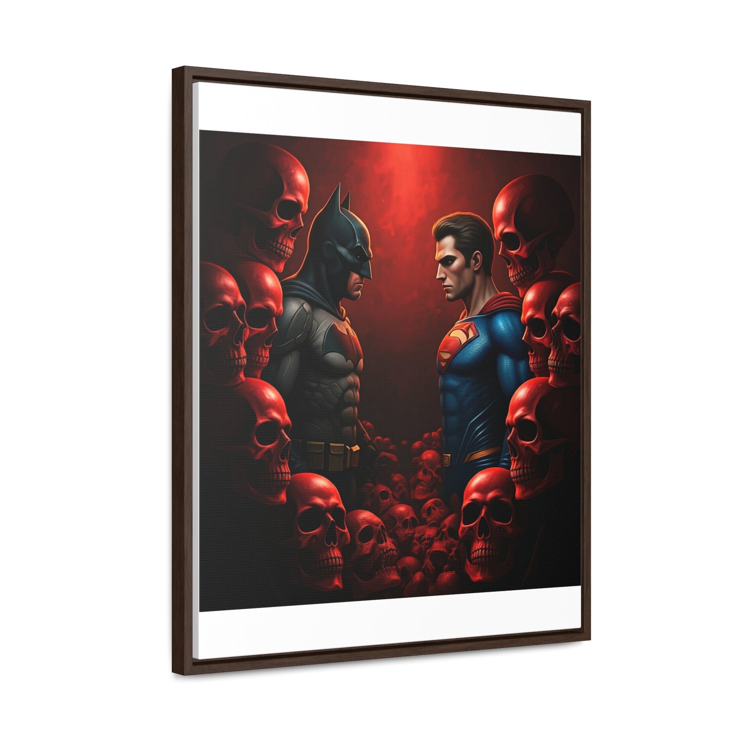 batman vs superman Gallery Canvas Wraps, Vertical Frame