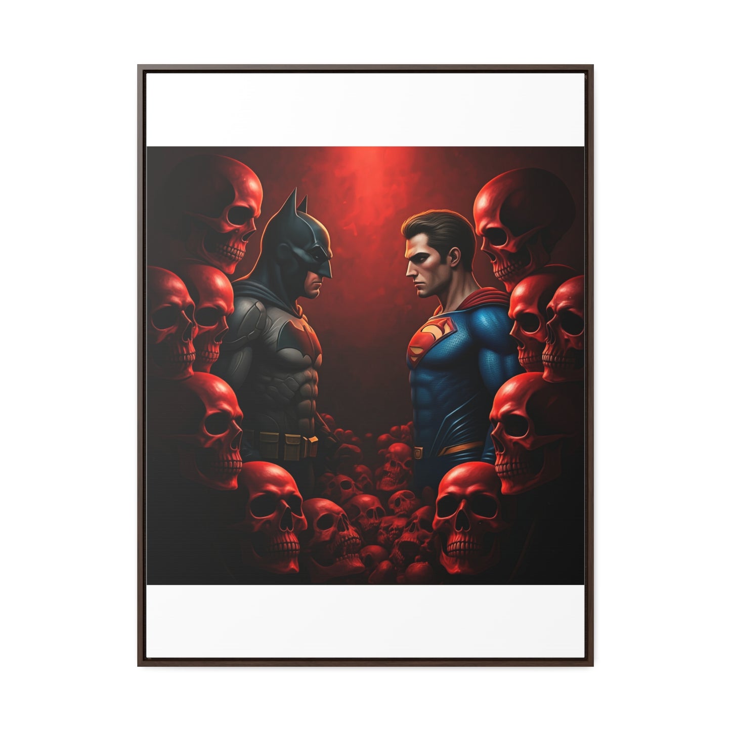 batman vs superman Gallery Canvas Wraps, Vertical Frame