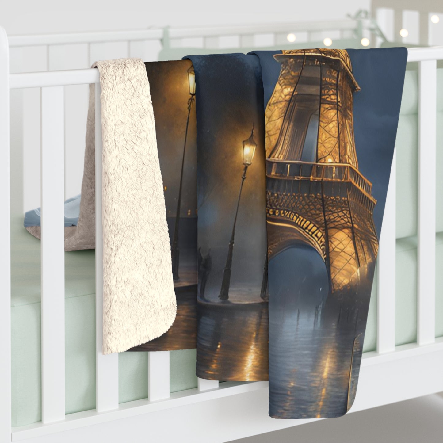 Sherpa Fleece Blanket love paris coperta regalo unisex donna