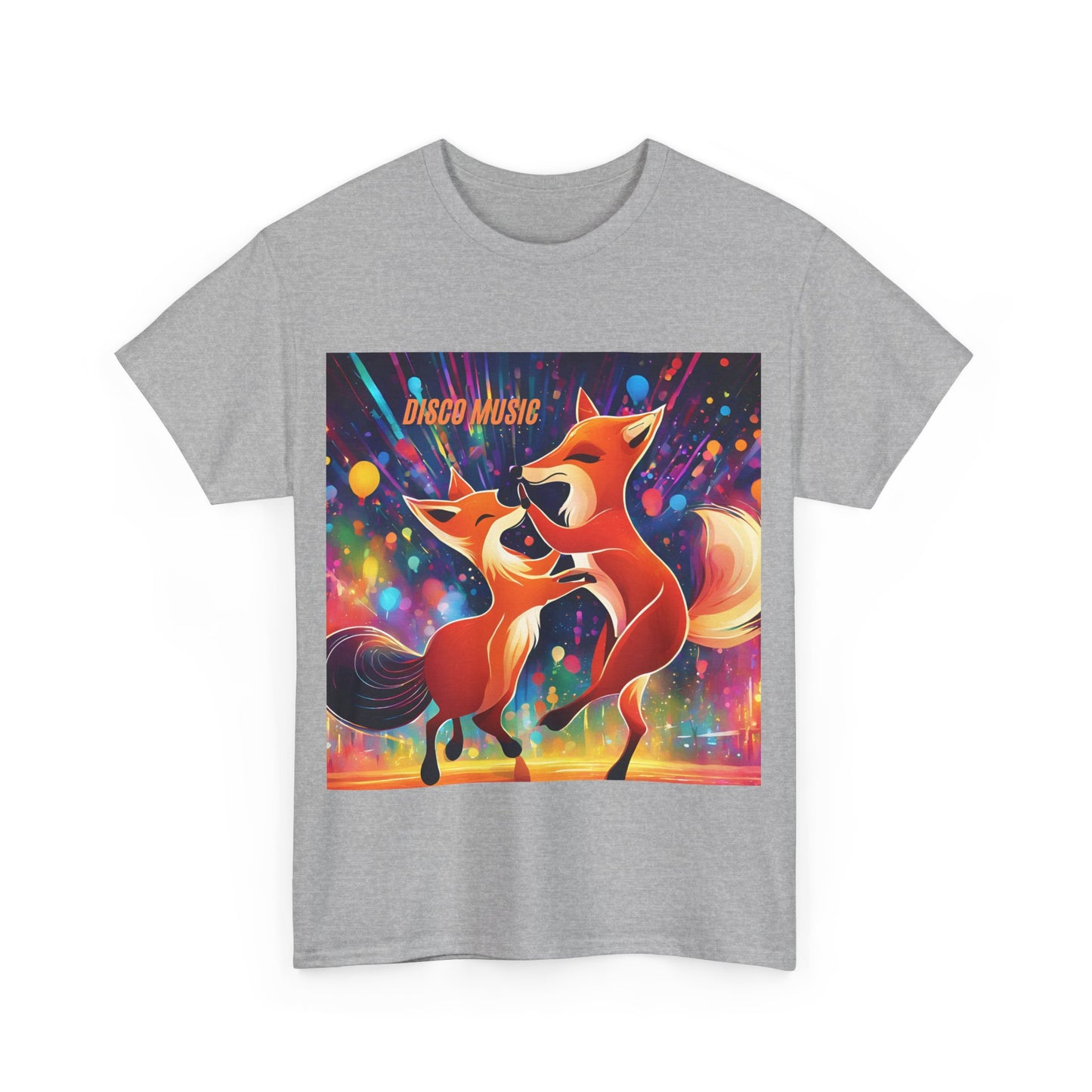 Unisex Heavy Cotton Tee fox disco music dance