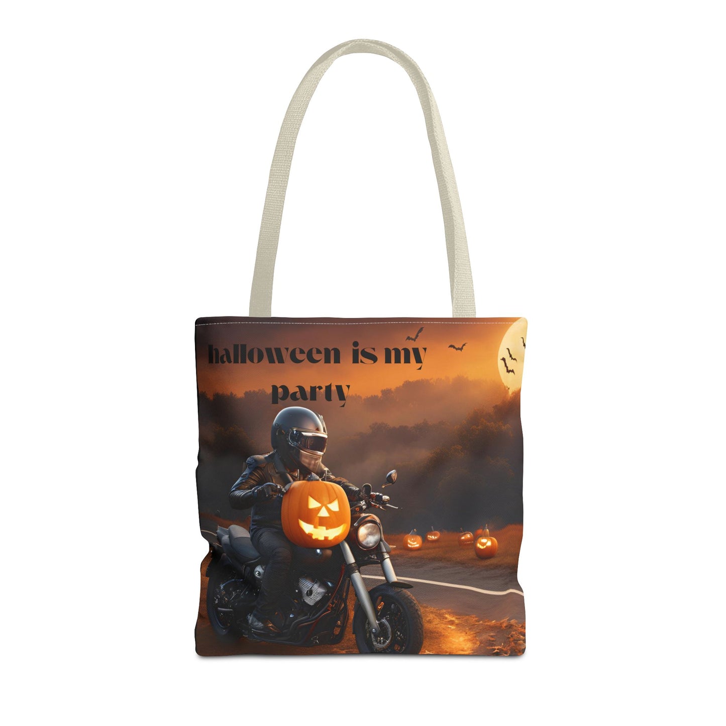 Tote Bag (AOP)halloween gift Pumpkin Party boy girl unisex