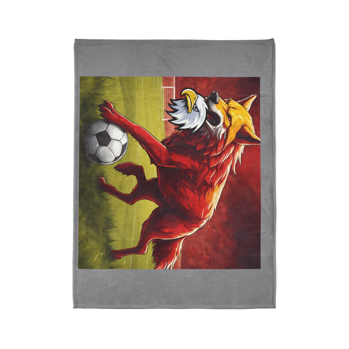 Soft Polyester Blanket lupo aquila testa roma calcio campo derby