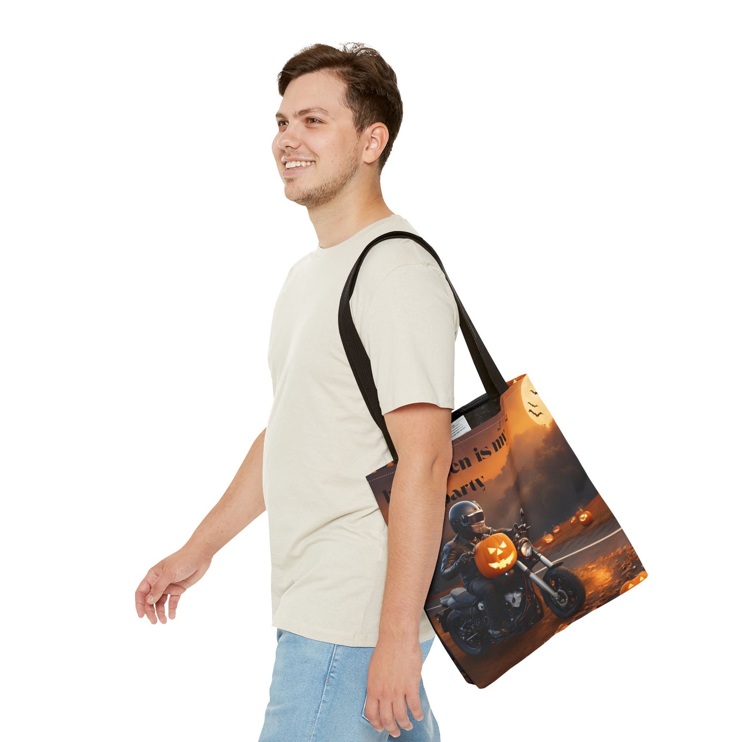 Tote Bag (AOP)halloween gift Pumpkin Party boy girl unisex