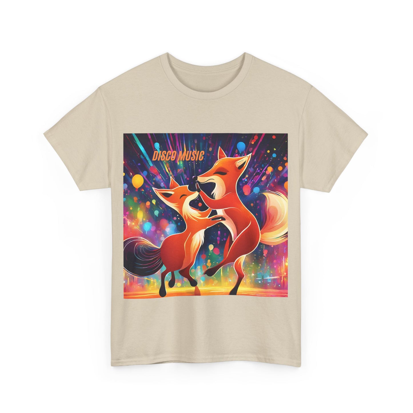 Unisex Heavy Cotton Tee fox disco music dance