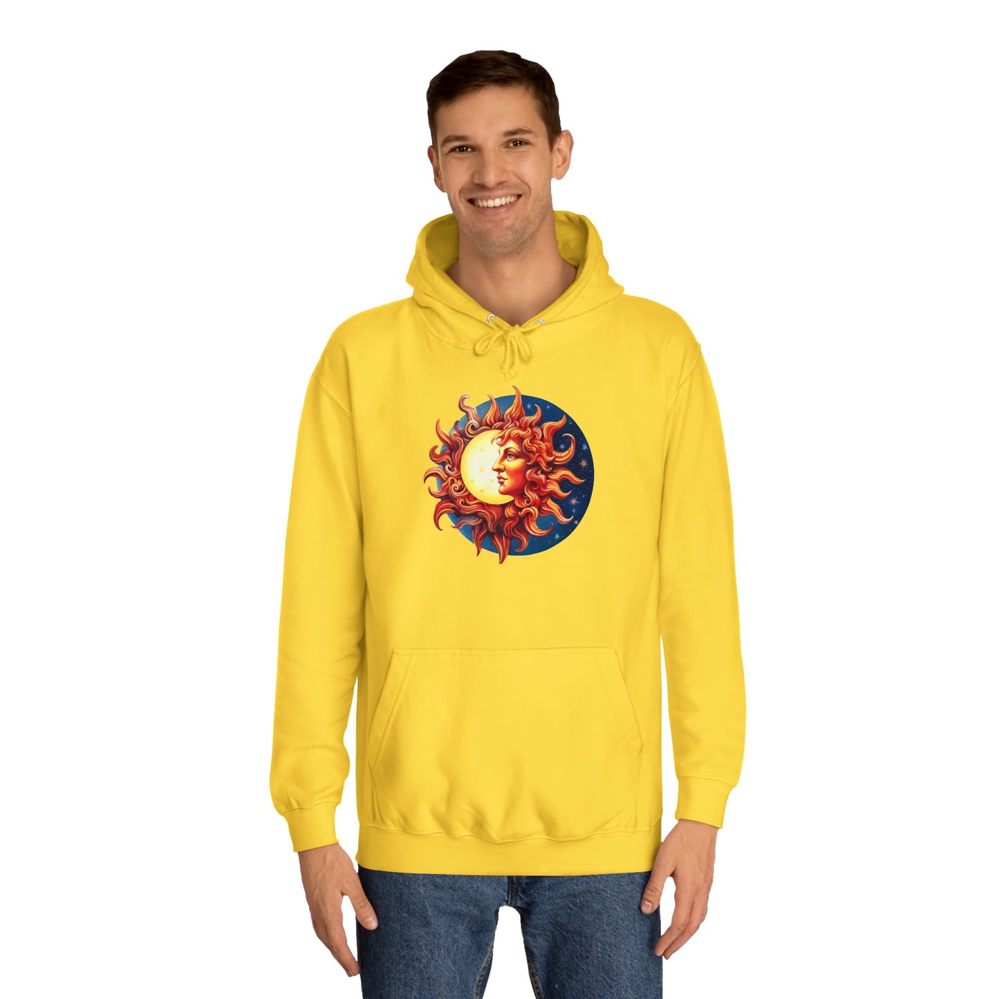 Unisex College Hoodie sun color