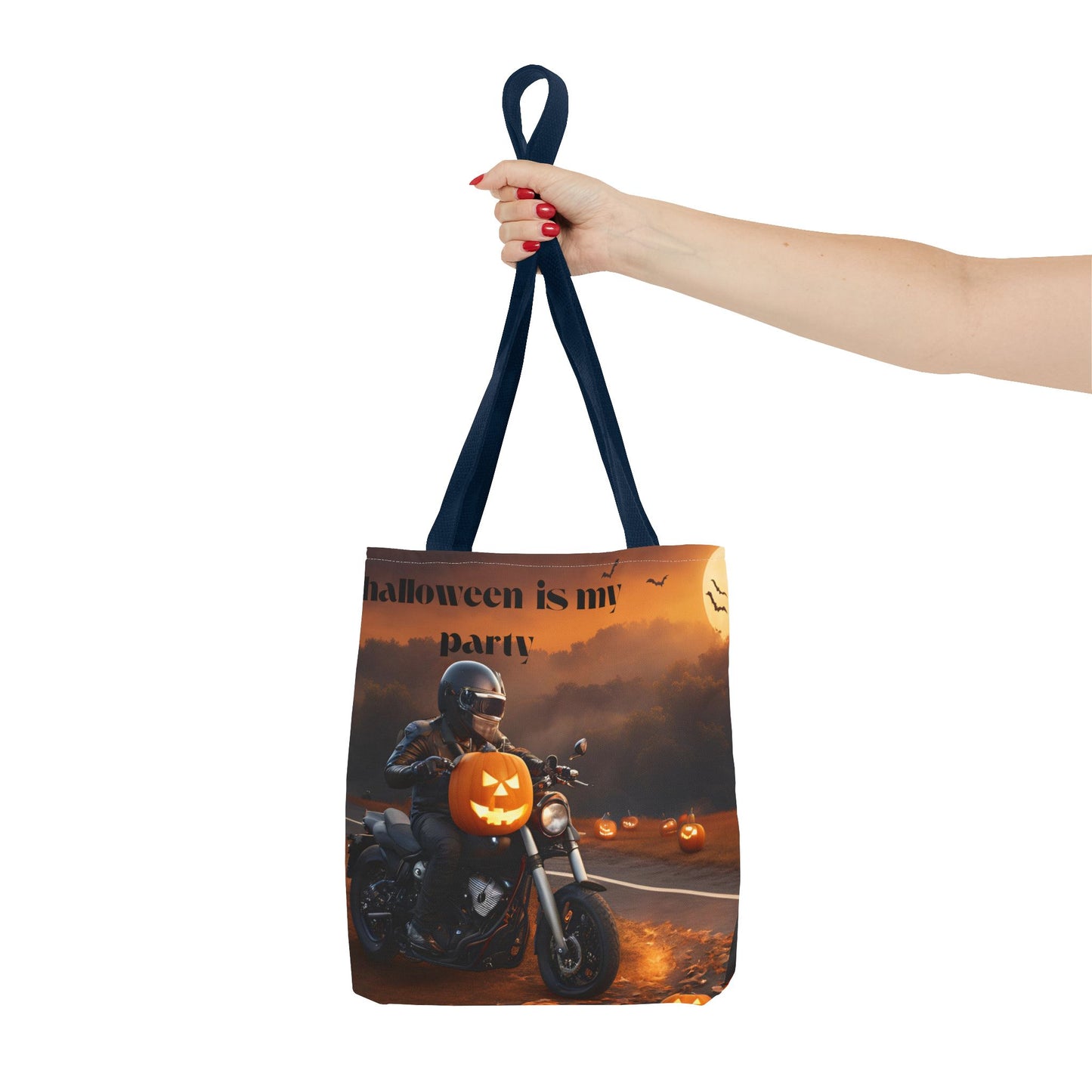 Tote Bag (AOP)halloween gift Pumpkin Party boy girl unisex