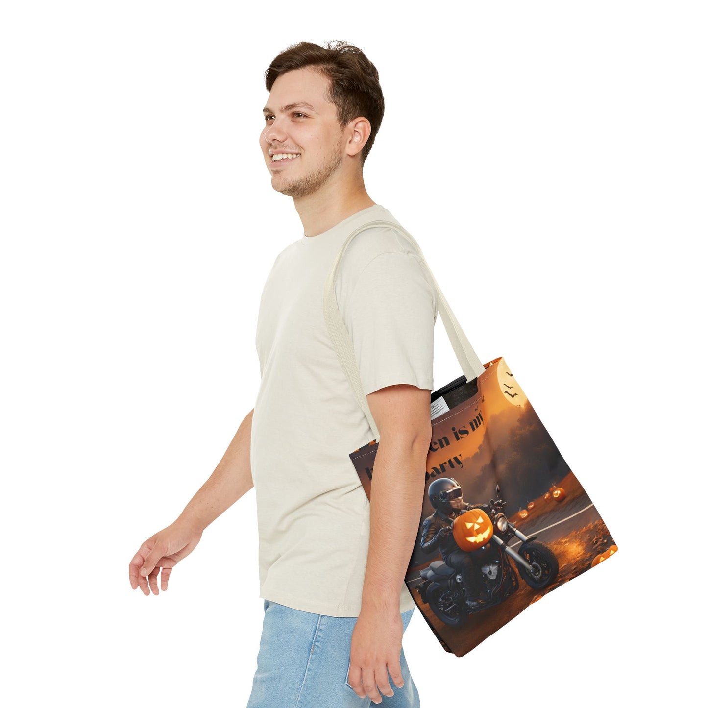 Tote Bag (AOP)halloween gift Pumpkin Party boy girl unisex