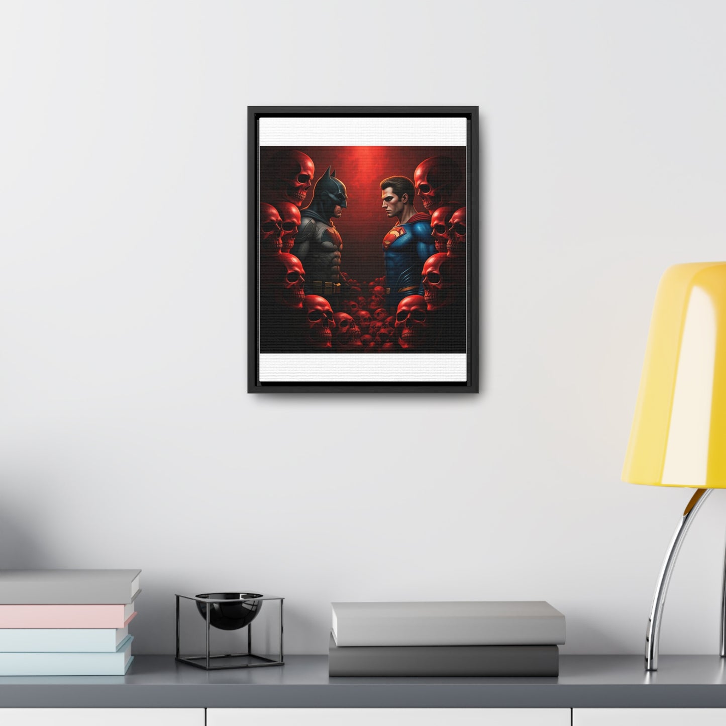 batman vs superman Gallery Canvas Wraps, Vertical Frame