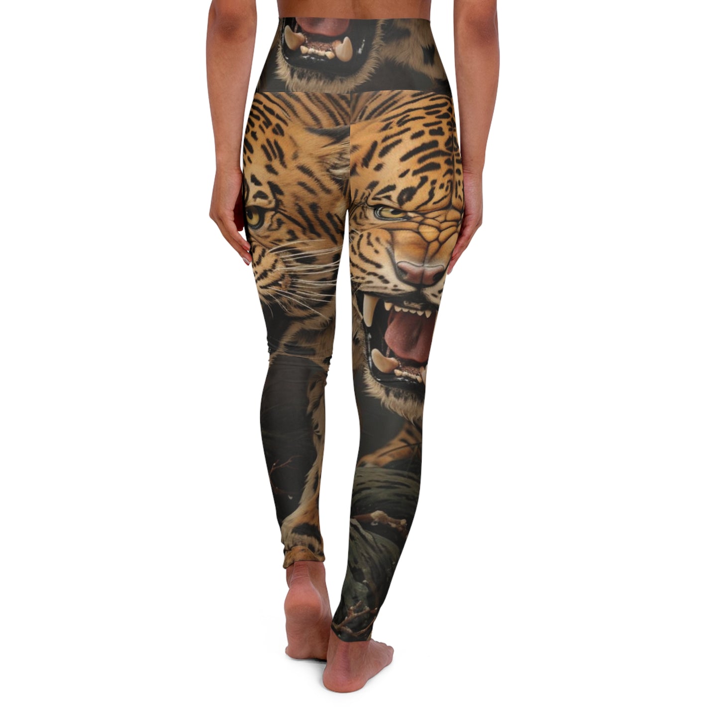 High Waisted Yoga Leggings (AOP) print woman girl wonderful