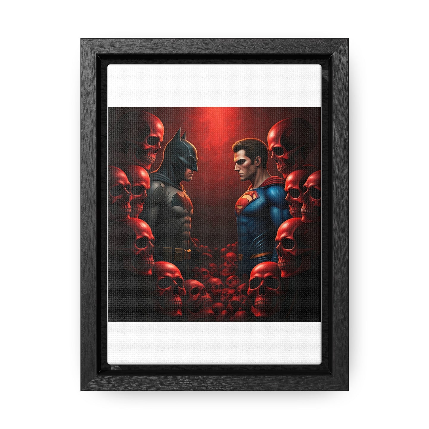 batman vs superman Gallery Canvas Wraps, Vertical Frame