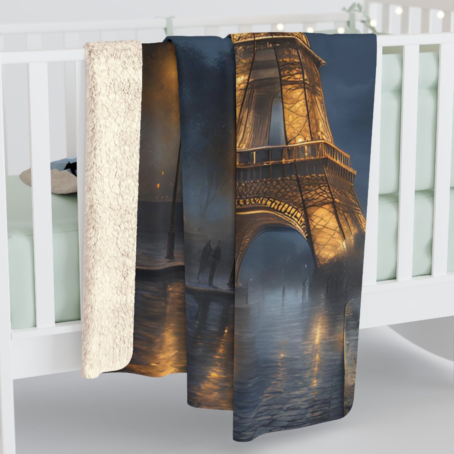 Sherpa Fleece Blanket love paris coperta regalo unisex donna