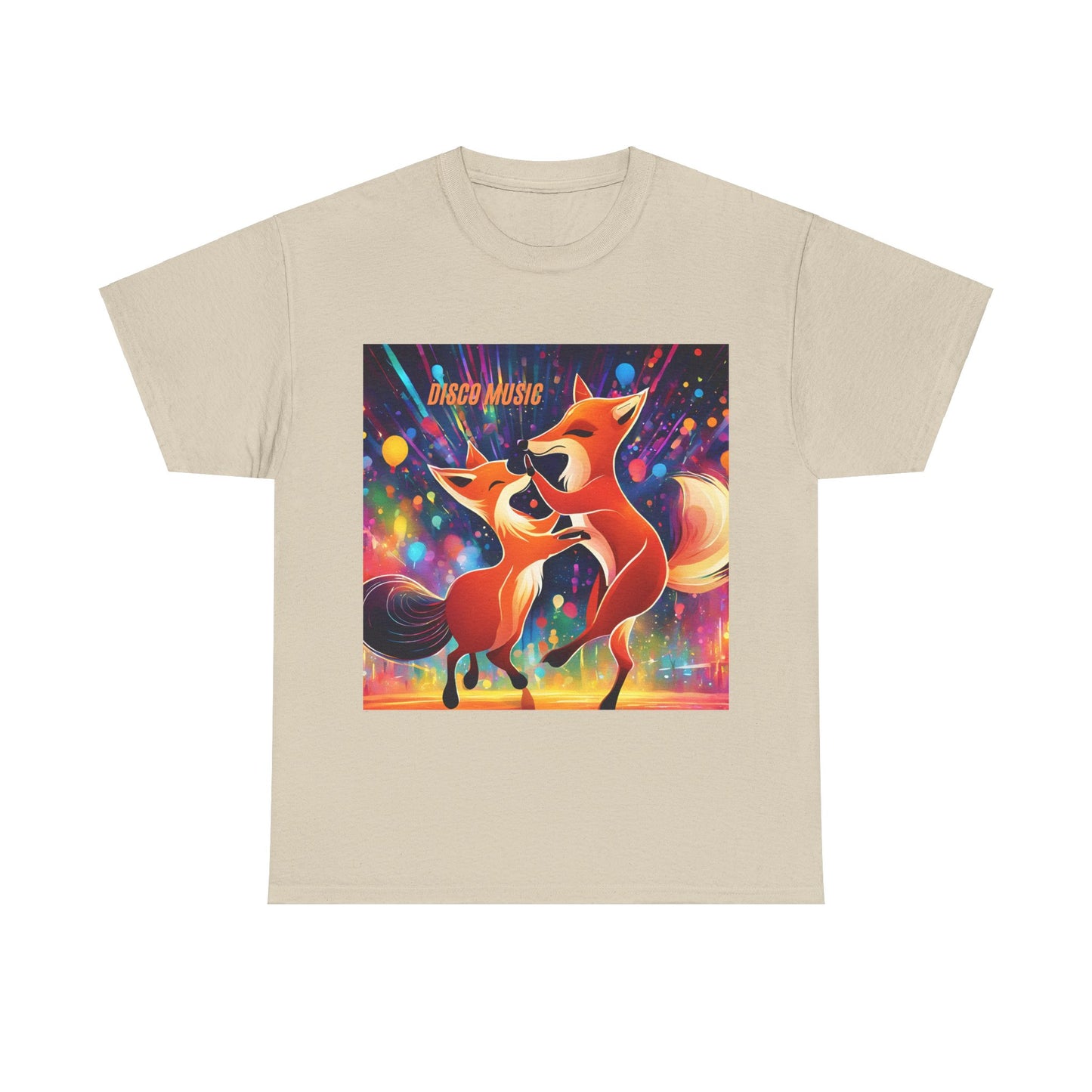 Unisex Heavy Cotton Tee fox disco music dance