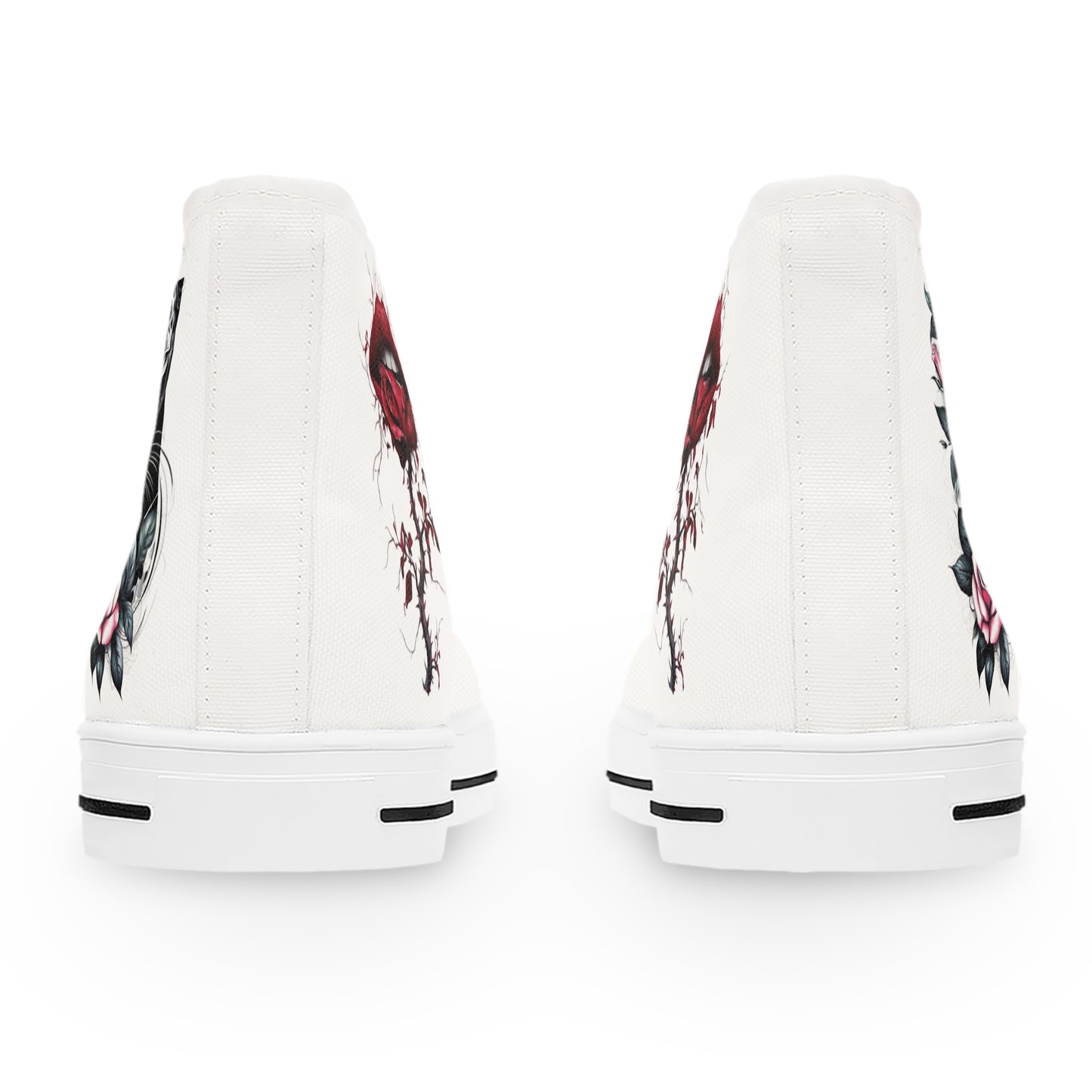 Women's High Top Sneakers roses panther