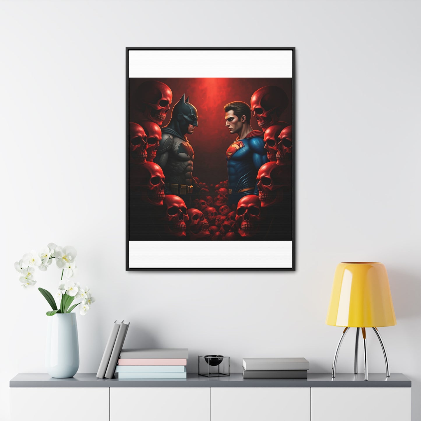 batman vs superman Gallery Canvas Wraps, Vertical Frame