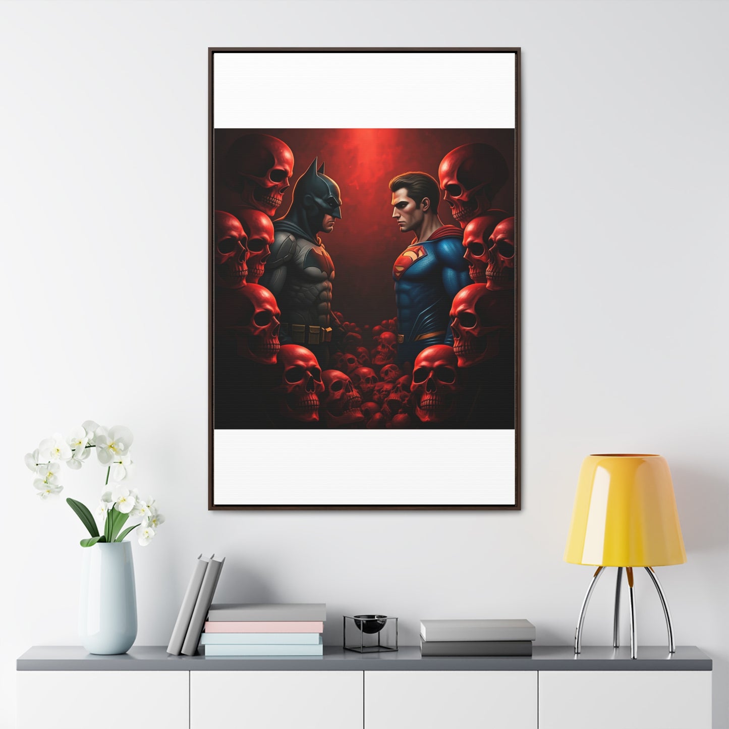 batman vs superman Gallery Canvas Wraps, Vertical Frame