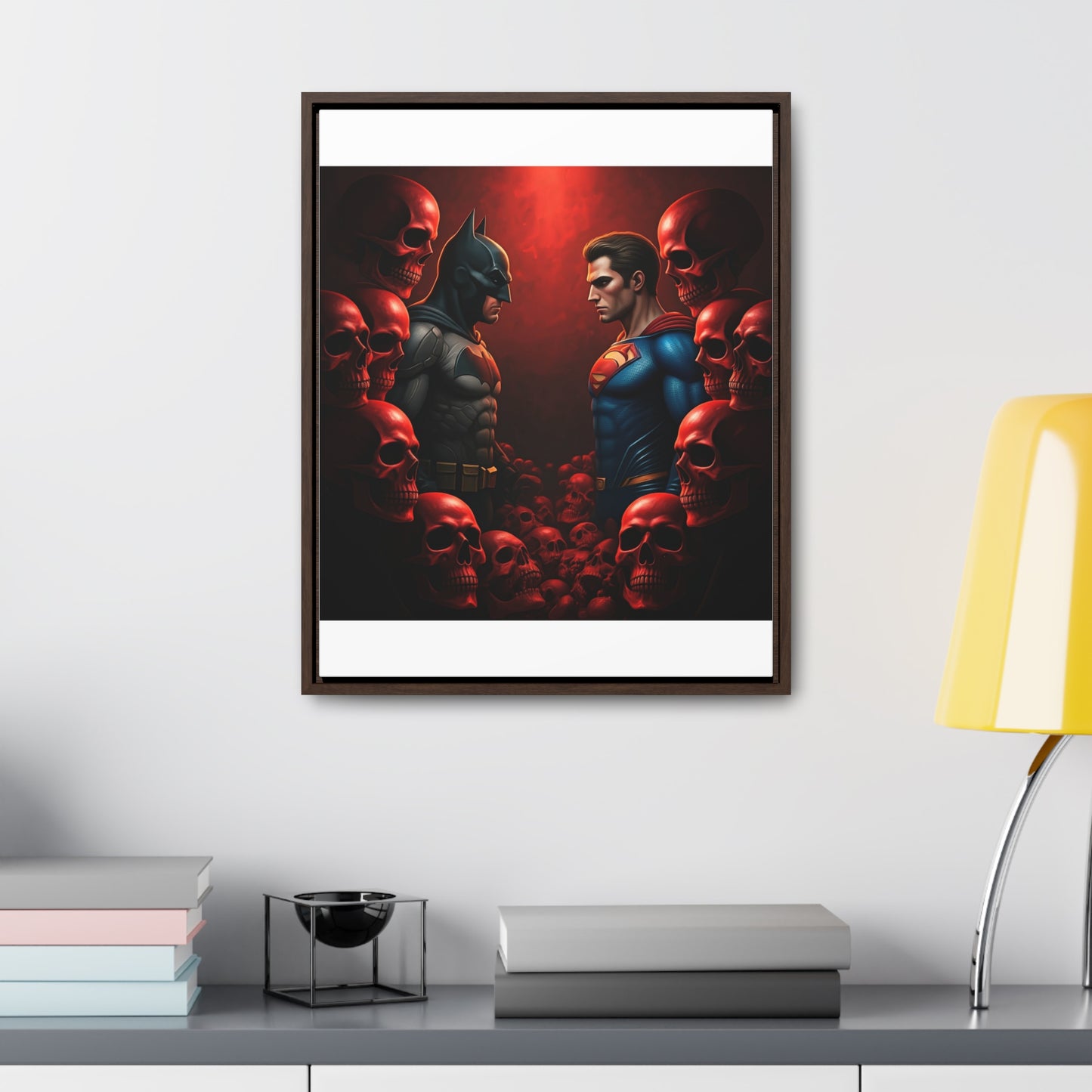 batman vs superman Gallery Canvas Wraps, Vertical Frame