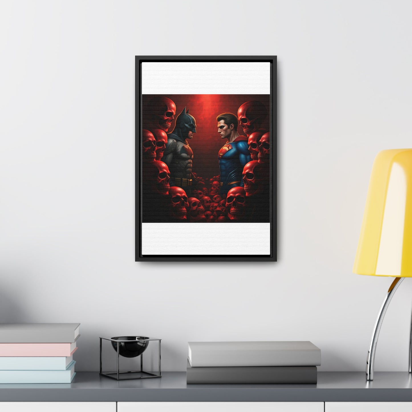 batman vs superman Gallery Canvas Wraps, Vertical Frame