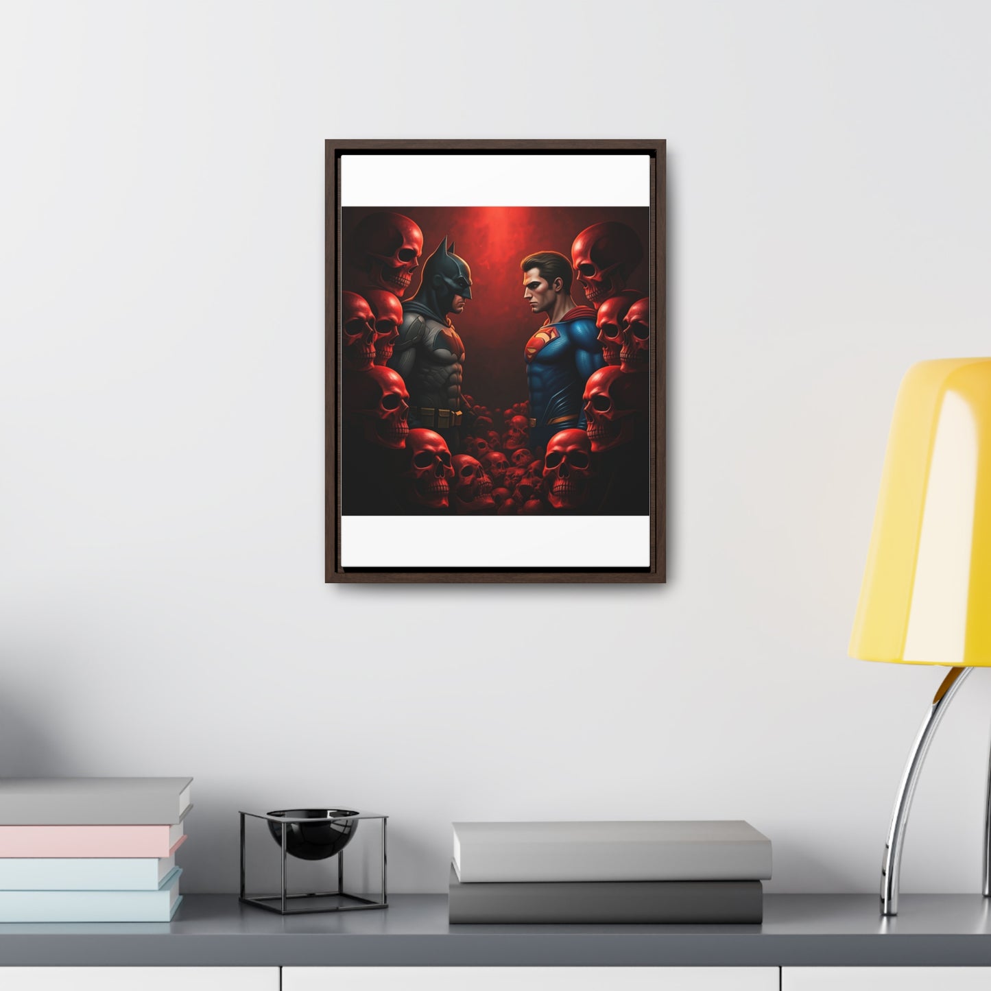 batman vs superman Gallery Canvas Wraps, Vertical Frame