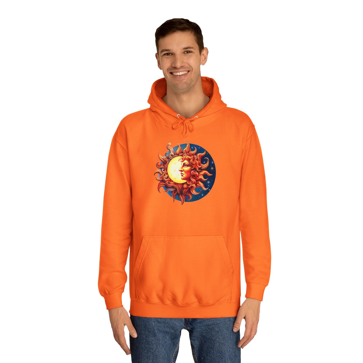 Unisex College Hoodie sun color