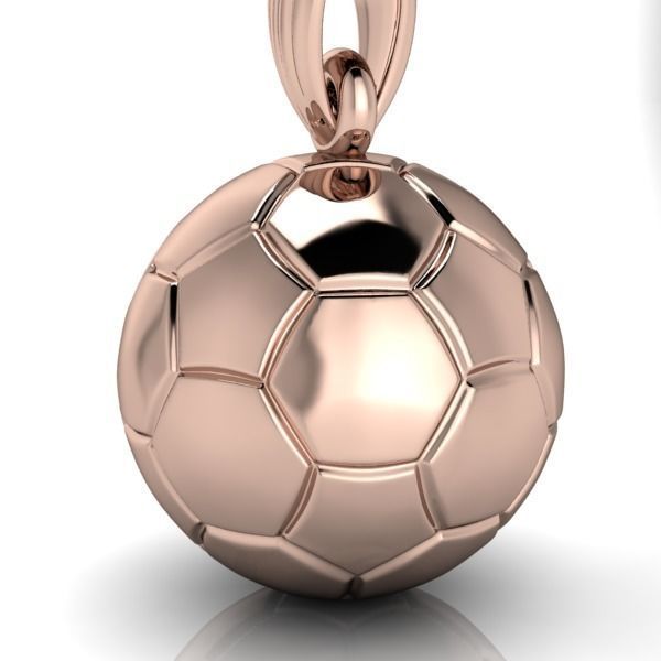 pendente pallone di calcio sport argento 925 oro 18kt sfera passione unisex regalo compleanno