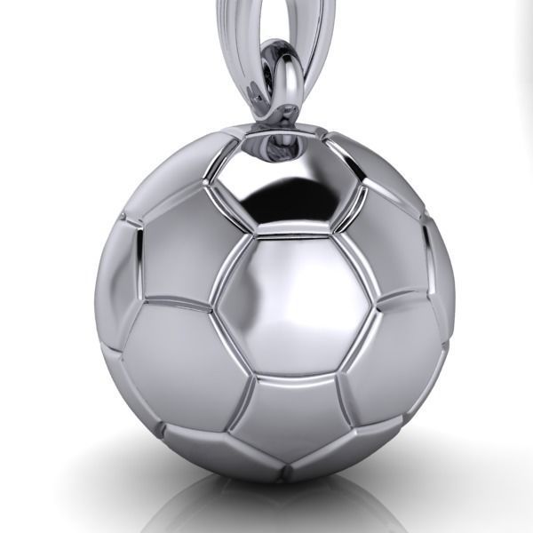 pendente pallone di calcio sport argento 925 oro 18kt sfera passione unisex regalo compleanno