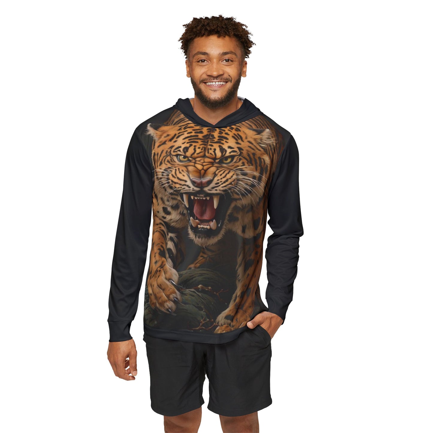 Men's Sports Warmup Hoodie (AOP) tiger print sport