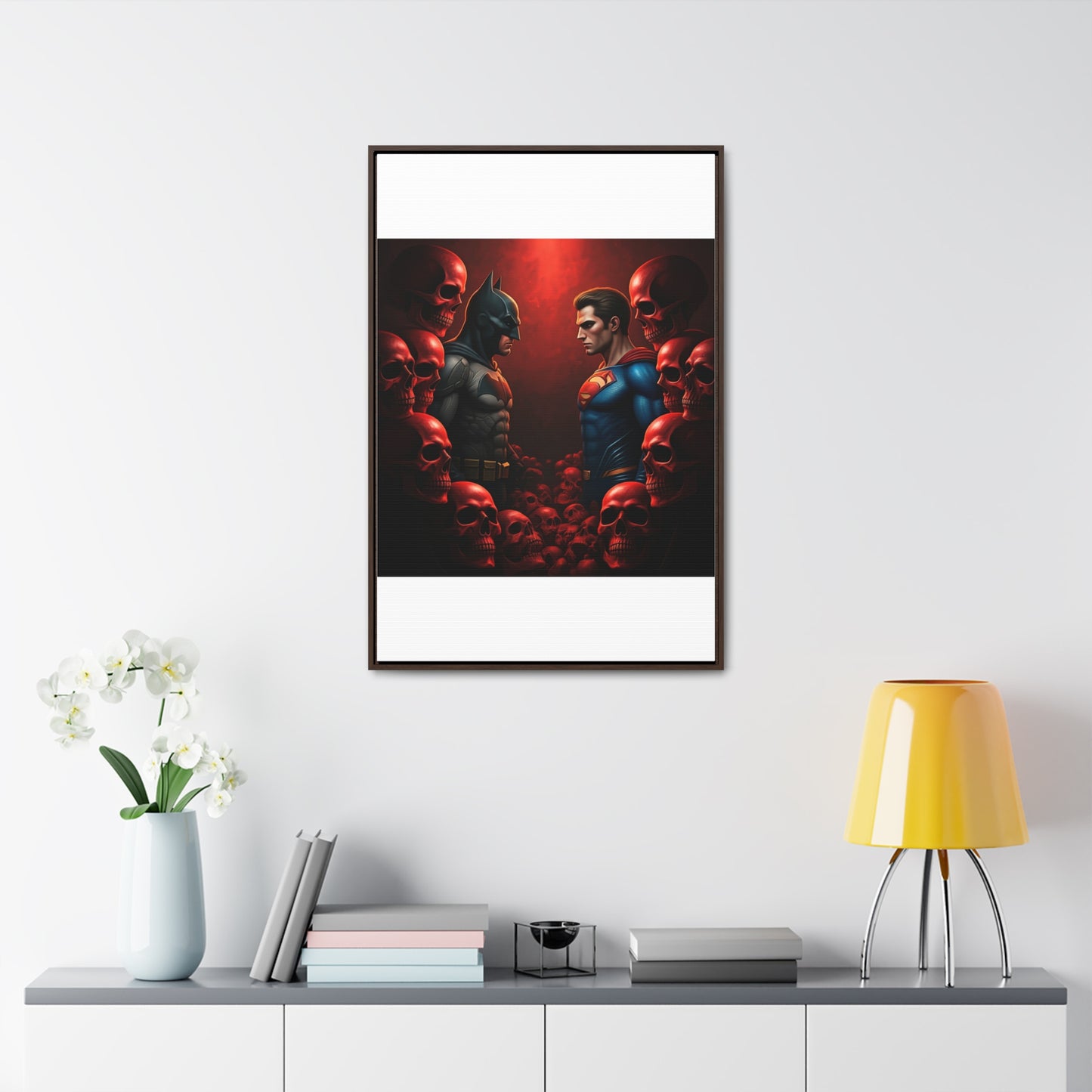 batman vs superman Gallery Canvas Wraps, Vertical Frame