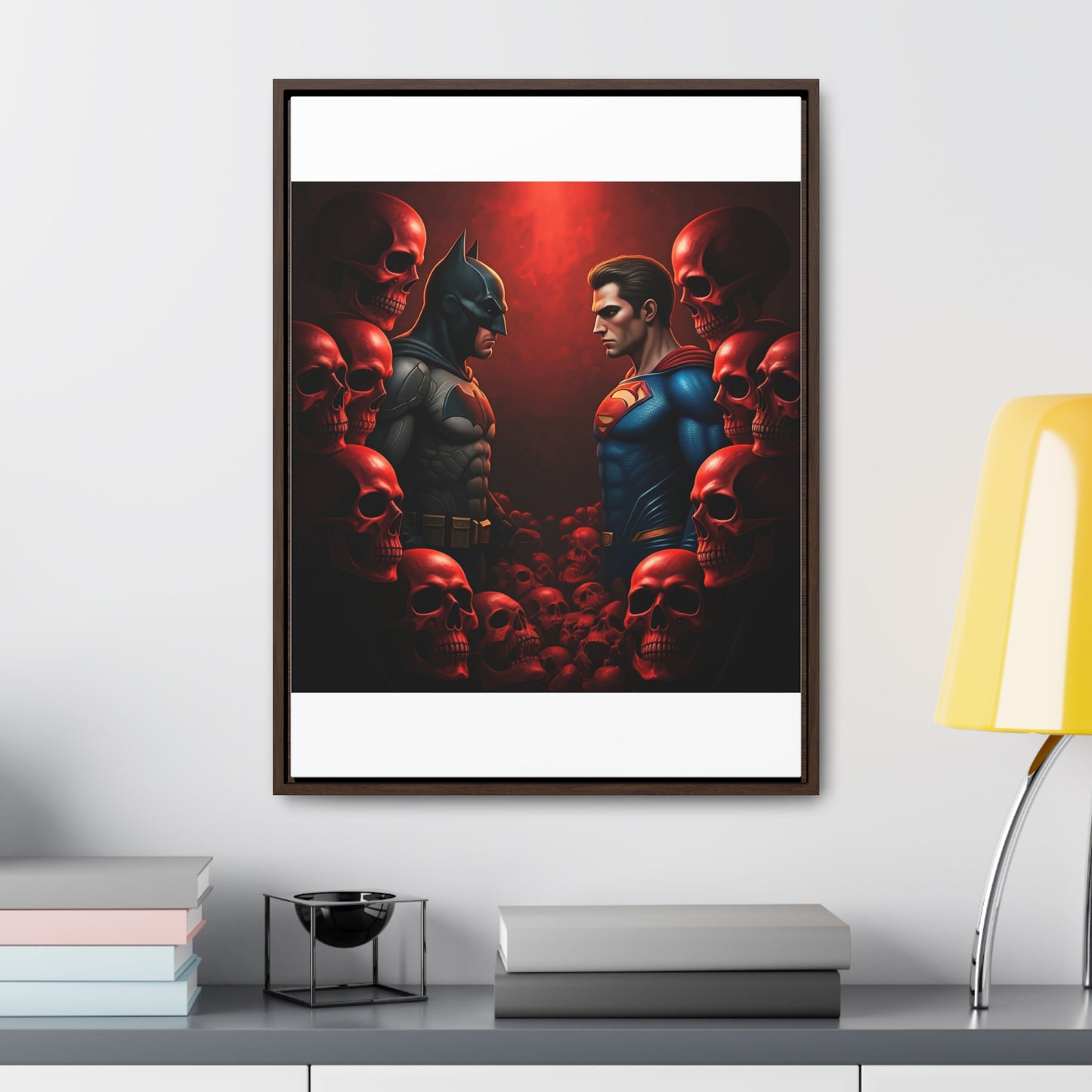 batman vs superman Gallery Canvas Wraps, Vertical Frame