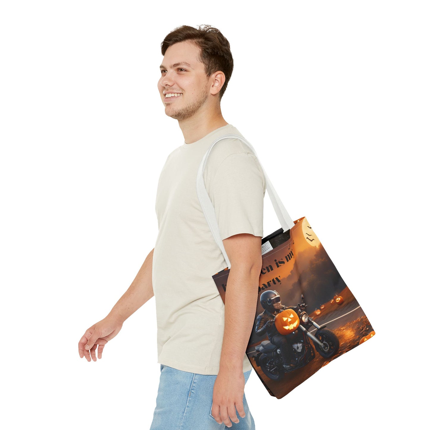 Tote Bag (AOP)halloween gift Pumpkin Party boy girl unisex