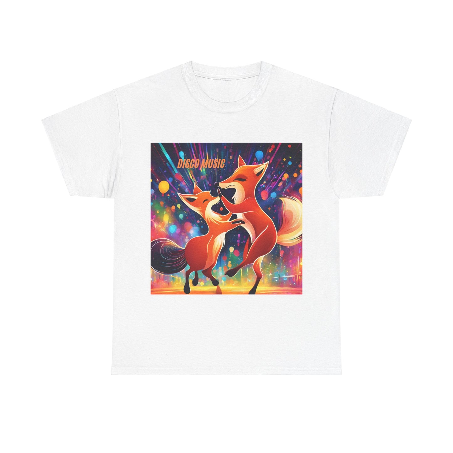 Unisex Heavy Cotton Tee fox disco music dance