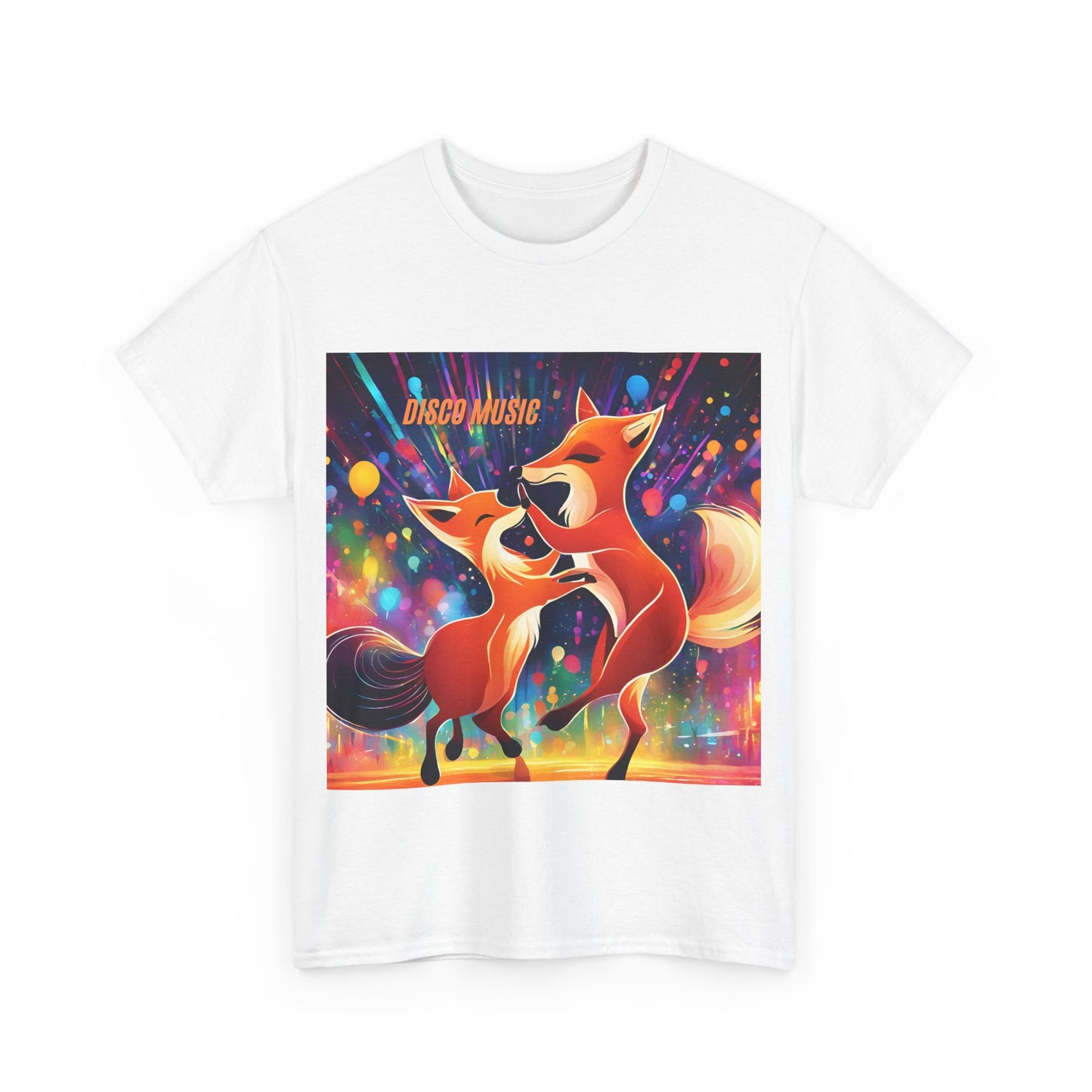 Unisex Heavy Cotton Tee fox disco music dance