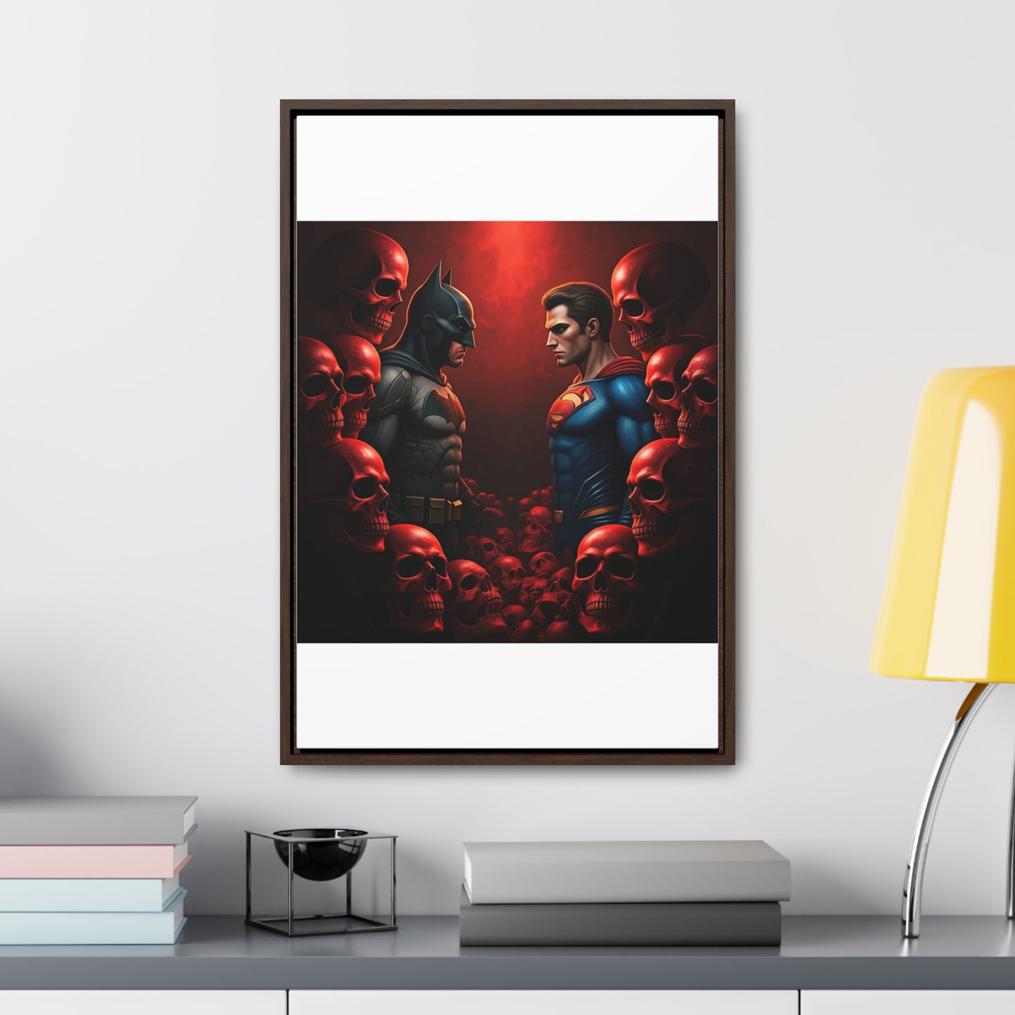 batman vs superman Gallery Canvas Wraps, Vertical Frame