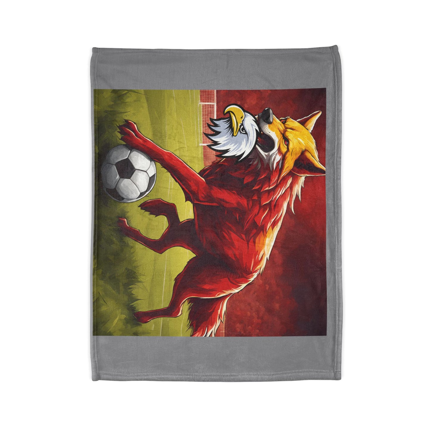 Soft Polyester Blanket lupo aquila testa roma calcio campo derby