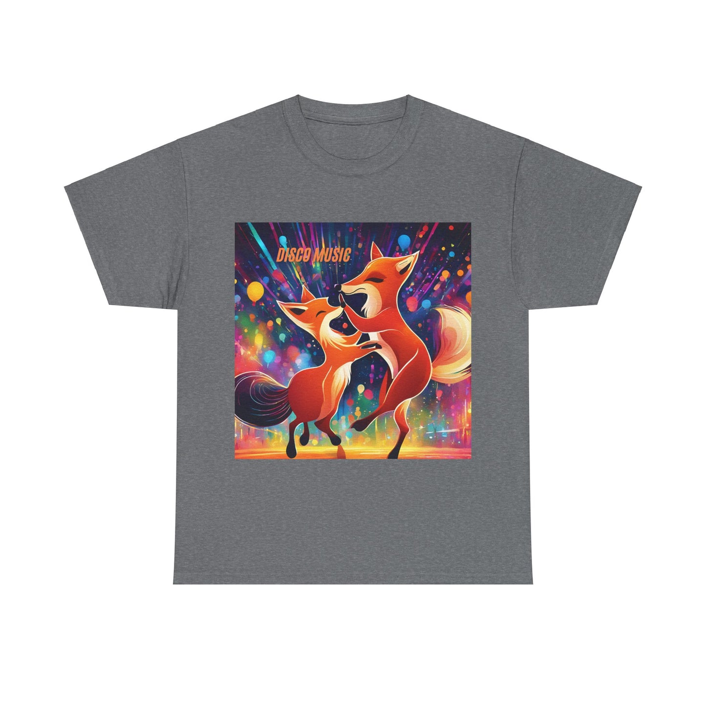 Unisex Heavy Cotton Tee fox disco music dance