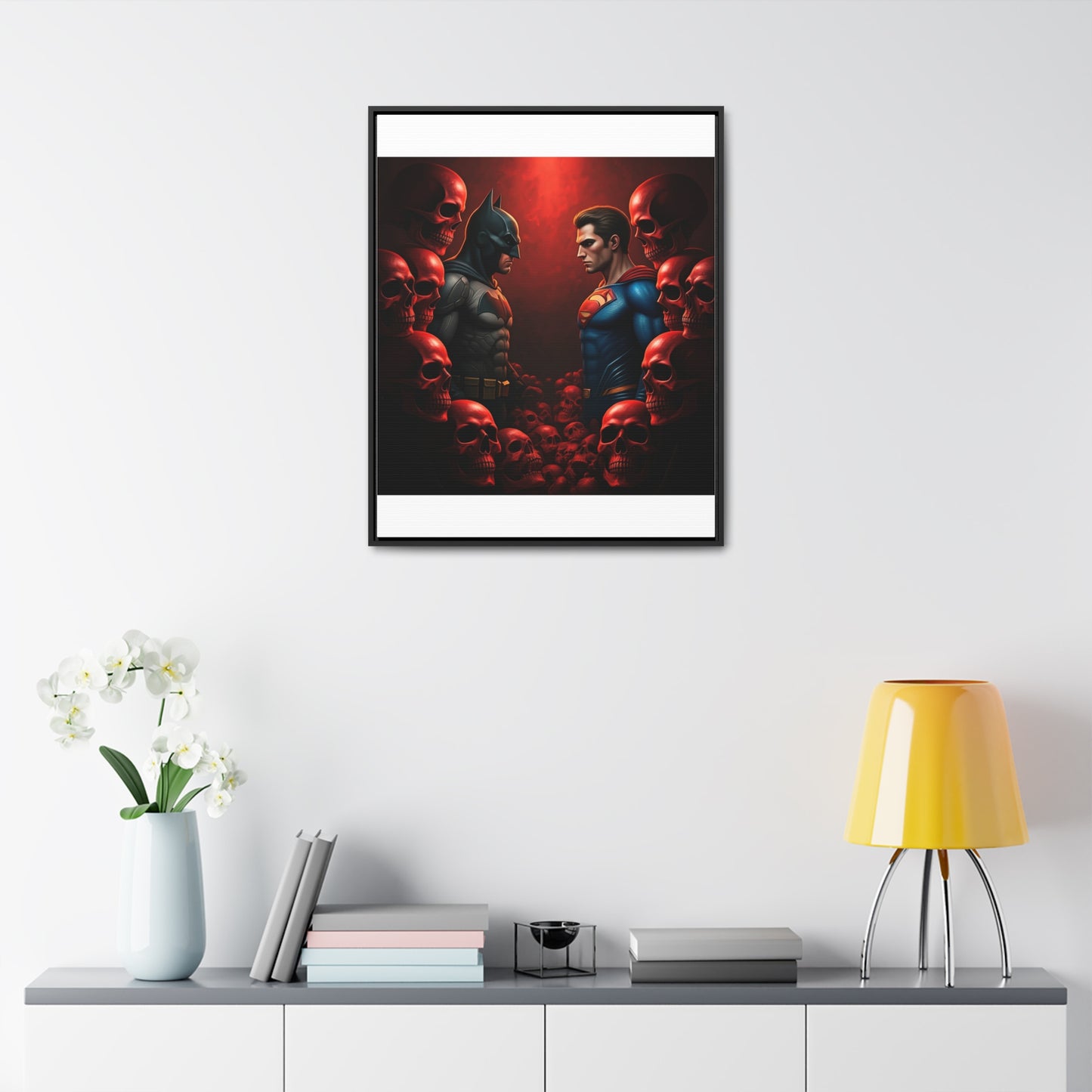 batman vs superman Gallery Canvas Wraps, Vertical Frame