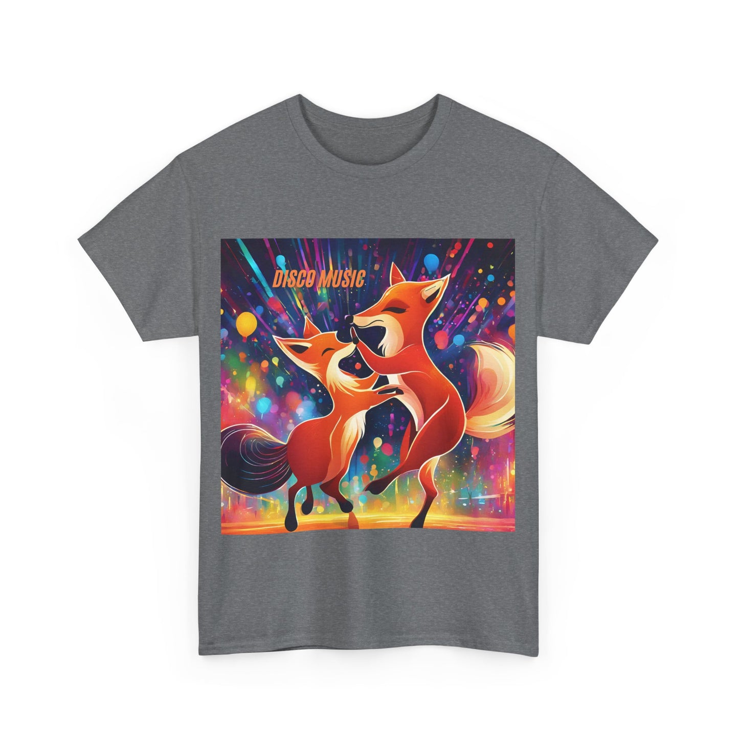 Unisex Heavy Cotton Tee fox disco music dance