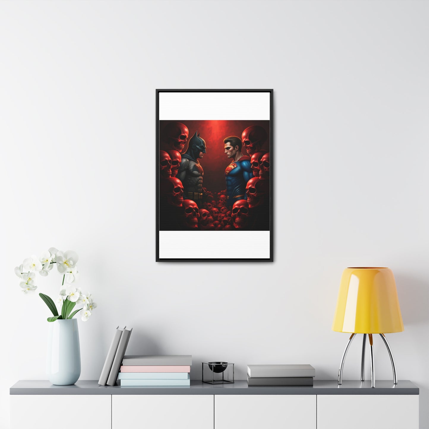 batman vs superman Gallery Canvas Wraps, Vertical Frame