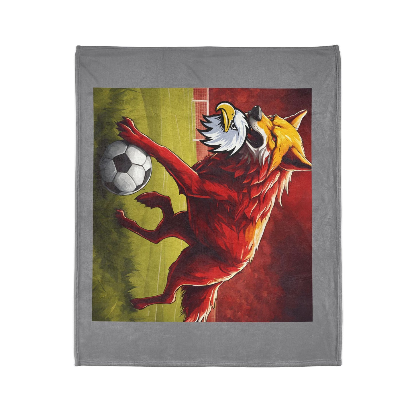 Soft Polyester Blanket lupo aquila testa roma calcio campo derby