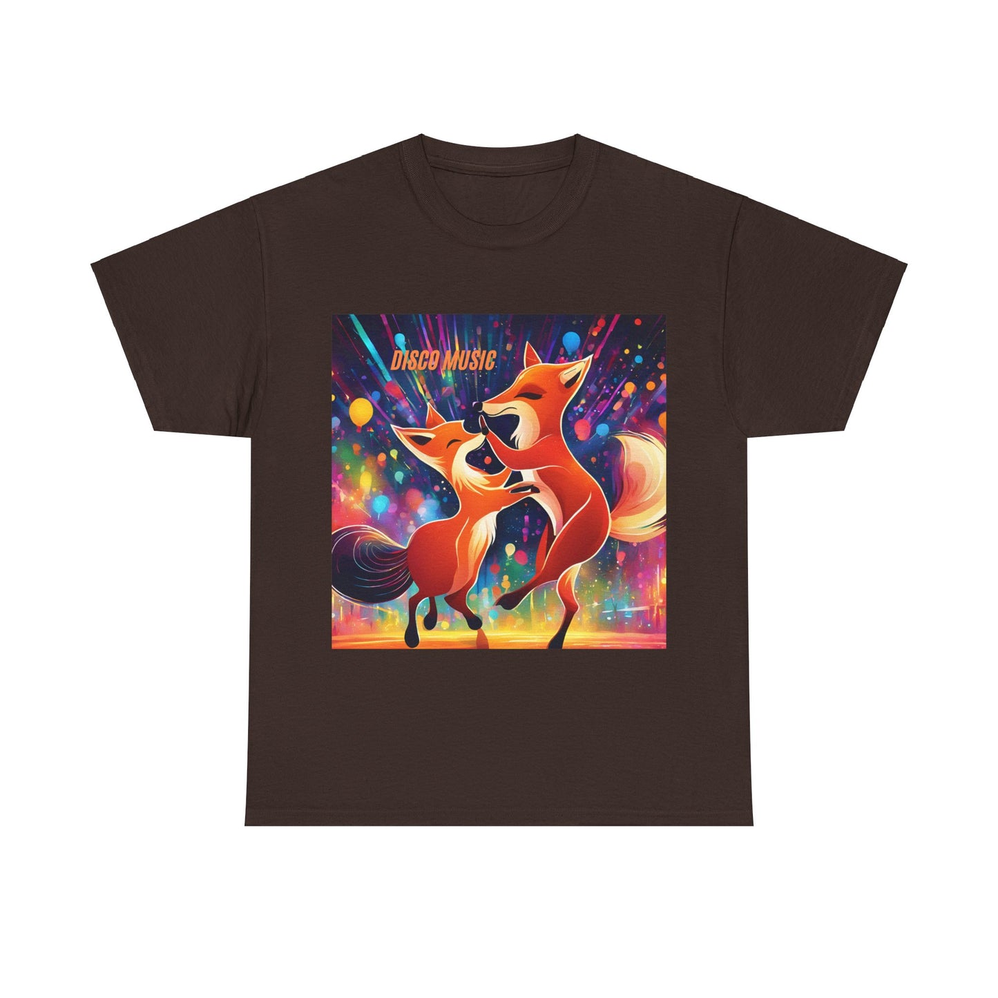 Unisex Heavy Cotton Tee fox disco music dance