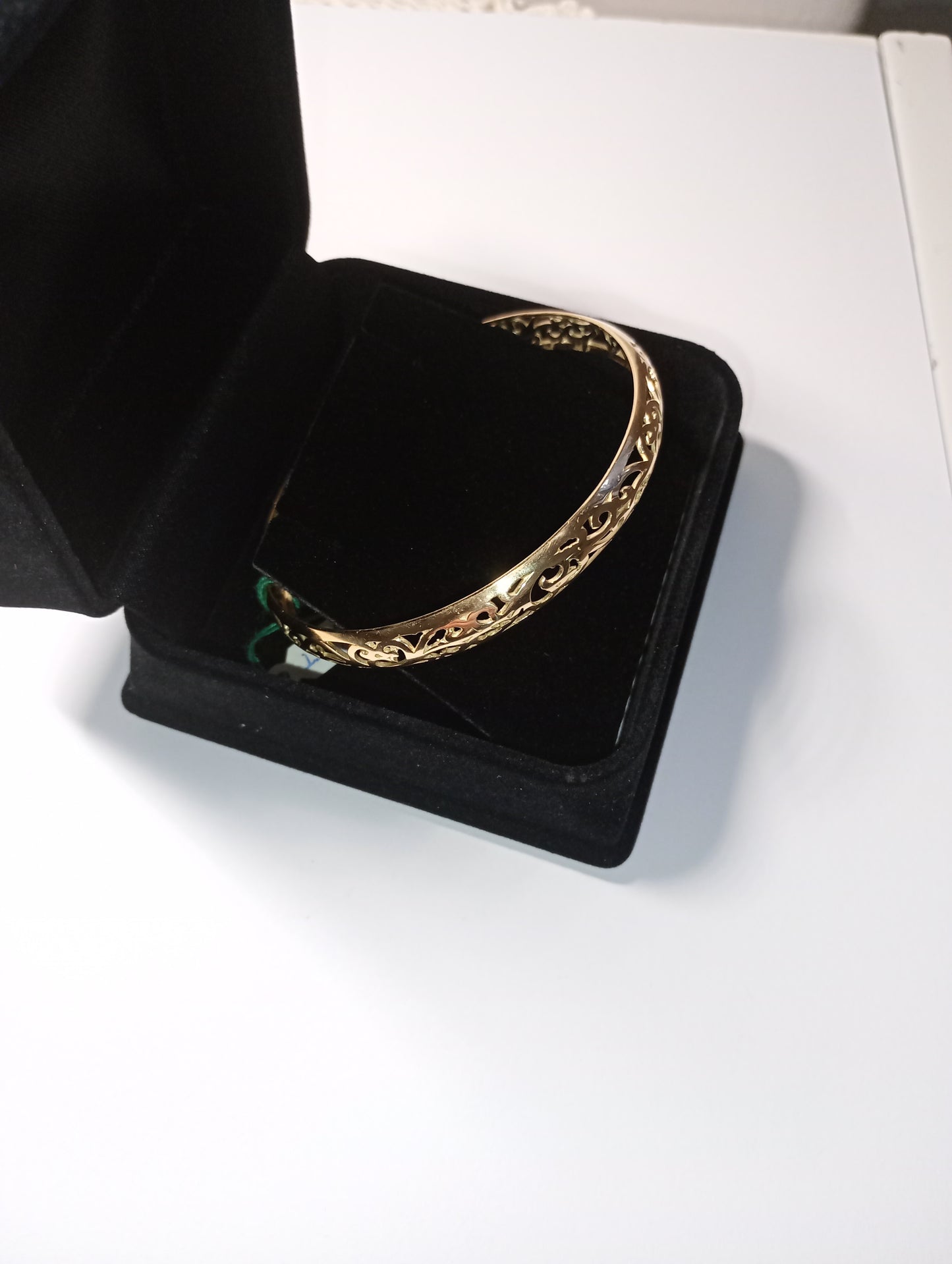 bracciale rigido argento oro 18kt design traforato prezioso moda fashion