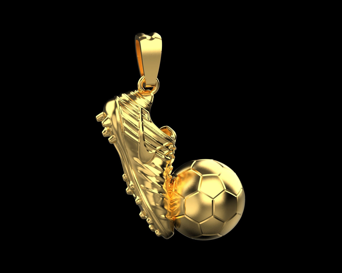 pendente scarpino pallone calcio sport argento oro 18kt unisex fashion made in italy