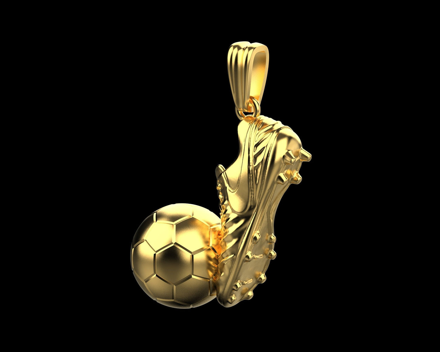 pendente scarpino pallone calcio sport argento oro 18kt unisex fashion made in italy