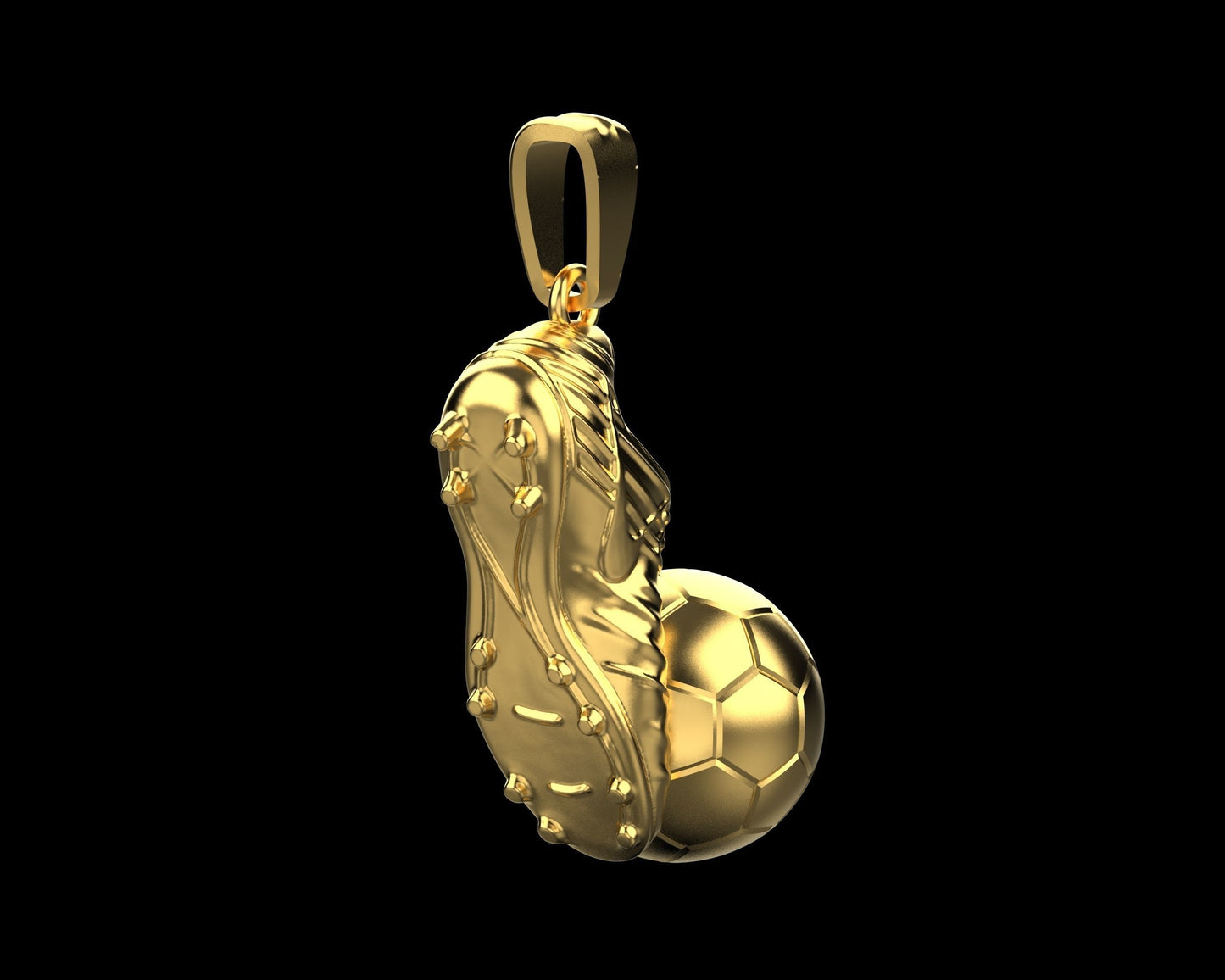 pendente scarpino pallone calcio sport argento oro 18kt unisex fashion made in italy