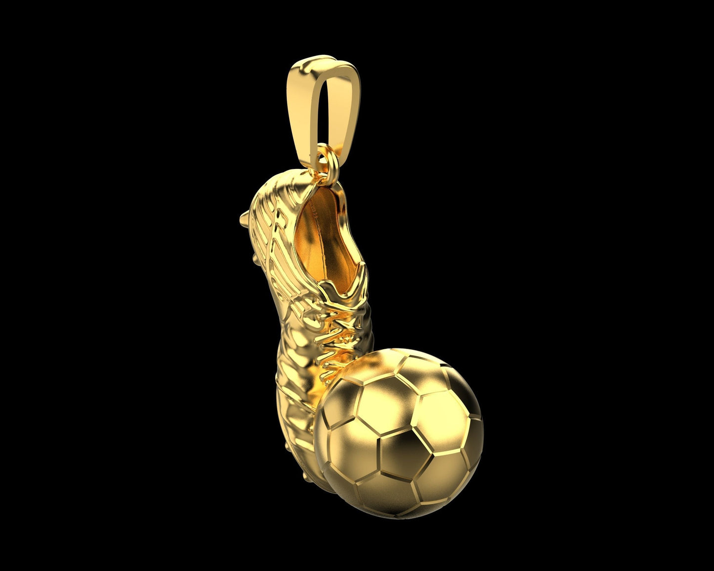 pendente scarpino pallone calcio sport argento oro 18kt unisex fashion made in italy