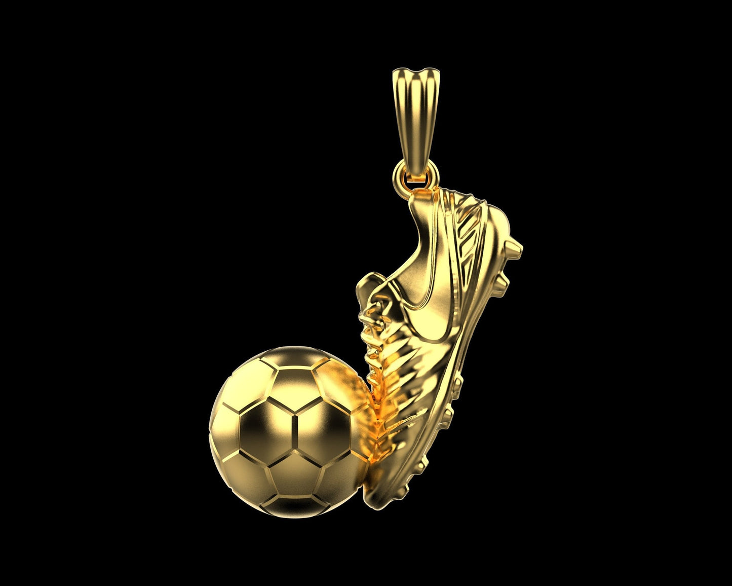 pendente scarpino pallone calcio sport argento oro 18kt unisex fashion made in italy