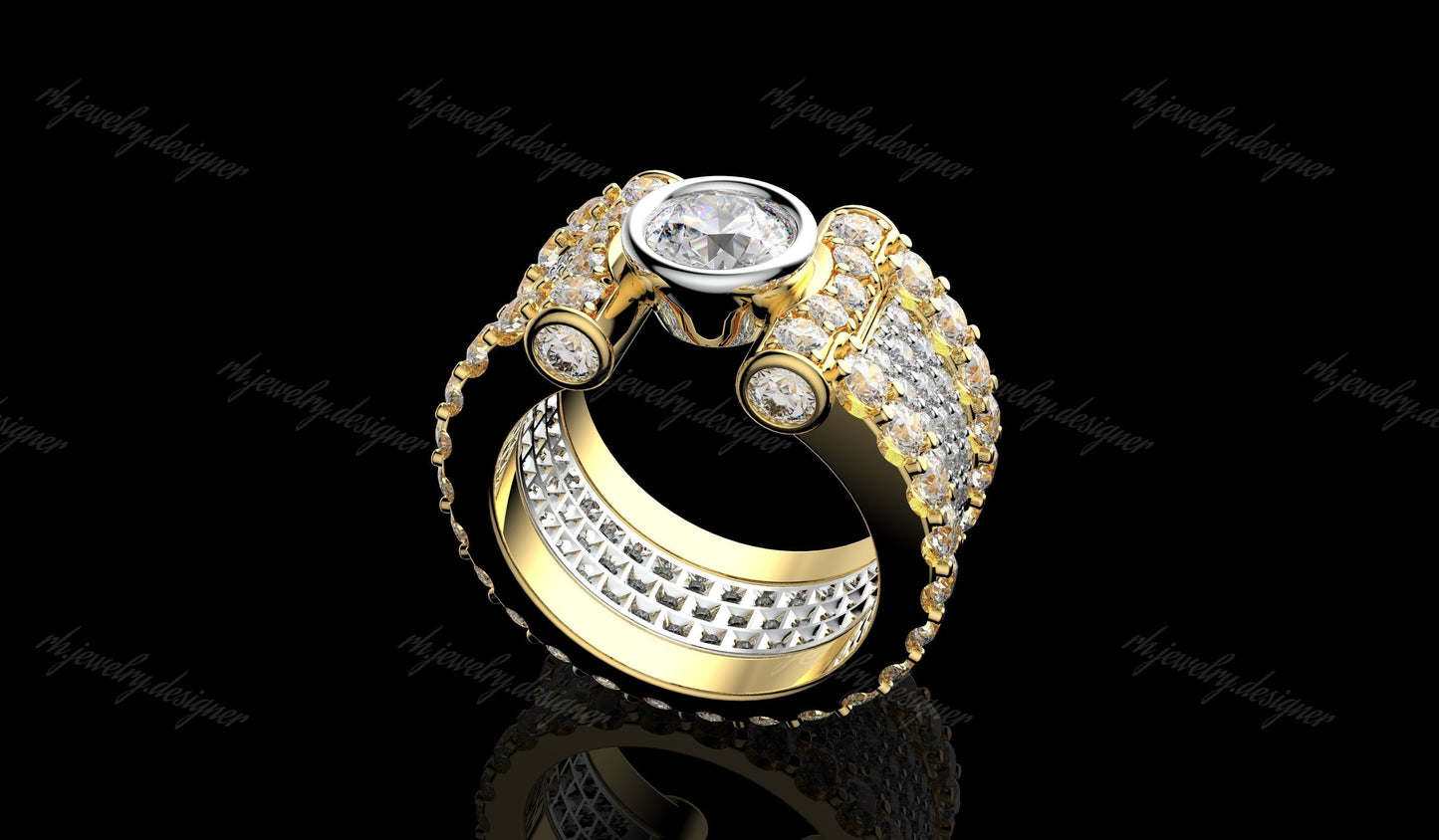 anello lusso oro 18kt diamanti uomo made in italy regalo anniversario compleanno stile