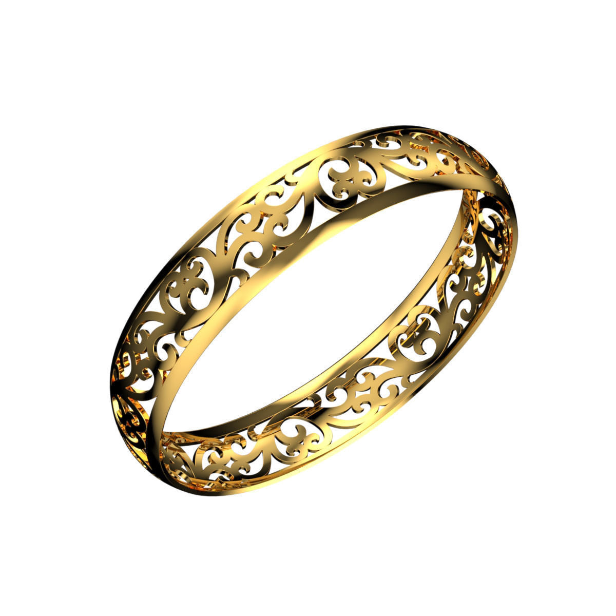 bracciale rigido argento oro 18kt design traforato prezioso moda fashion