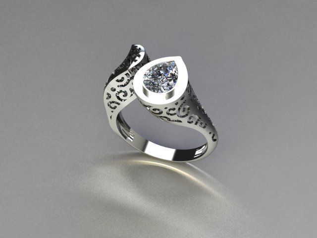 anello design oro 18kt argento donna moda eleganza