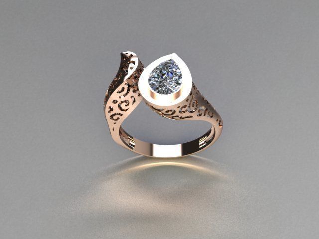 anello design oro 18kt argento donna moda eleganza