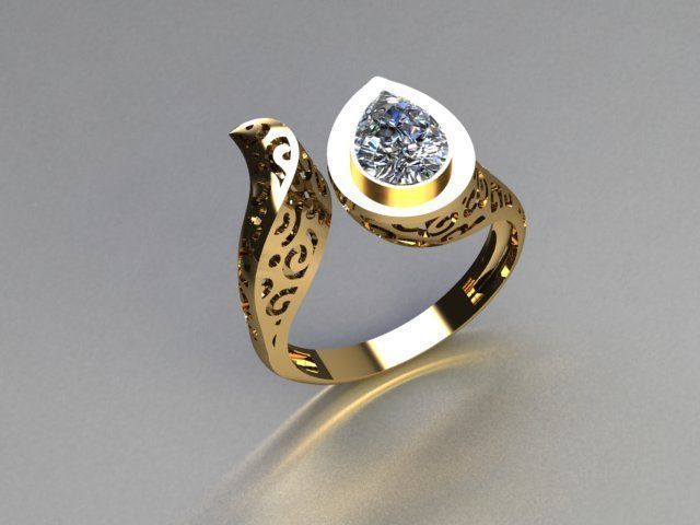 anello design oro 18kt argento donna moda eleganza